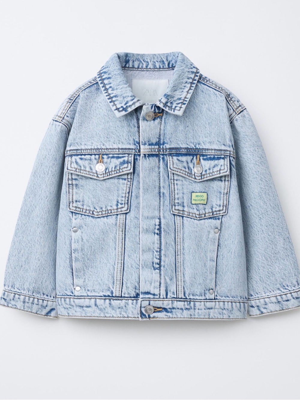 Zara Light Blue Kids Denim Jacket